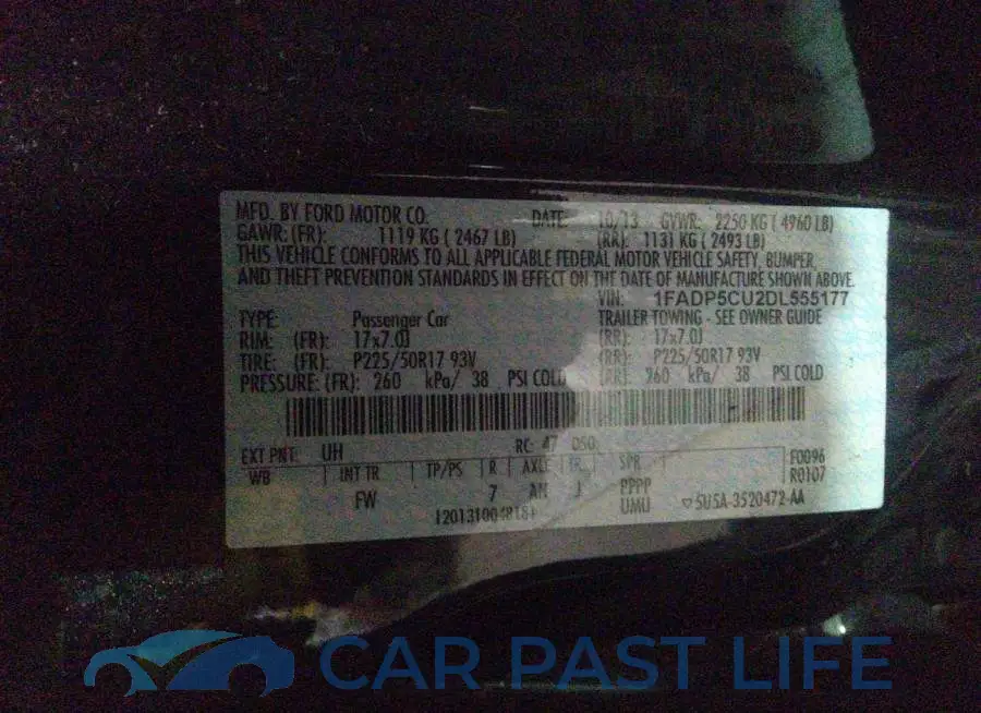 1FADP5CU2DL555177# 9