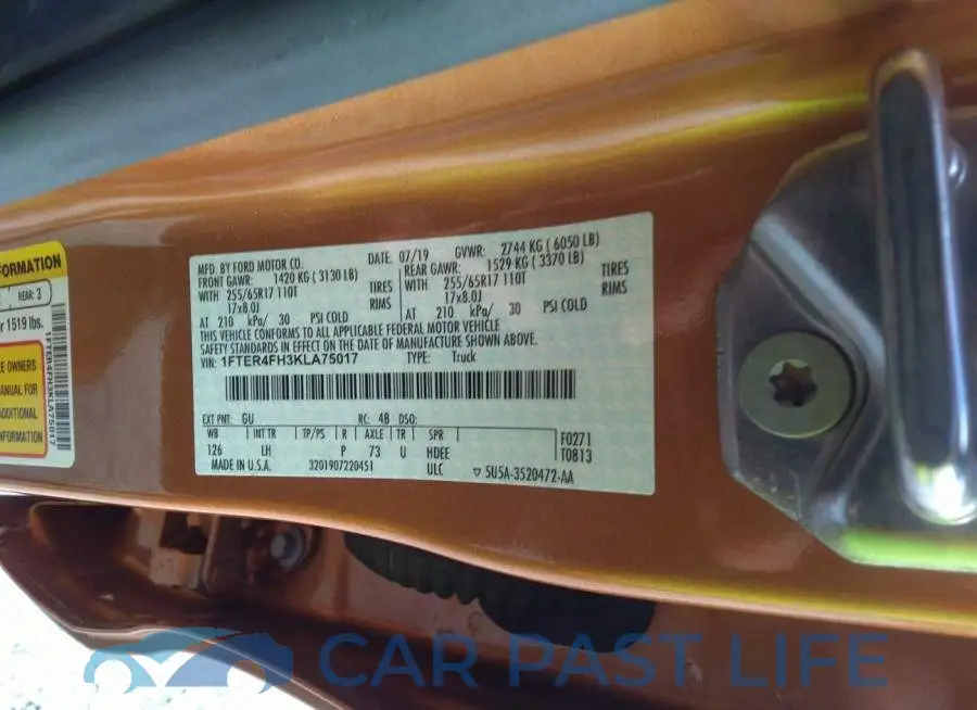 1FTER4FH3KLA75017# 9