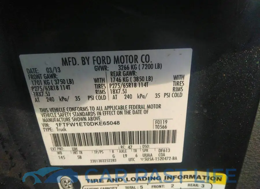 1FTFW1ET0DKE65048# 9
