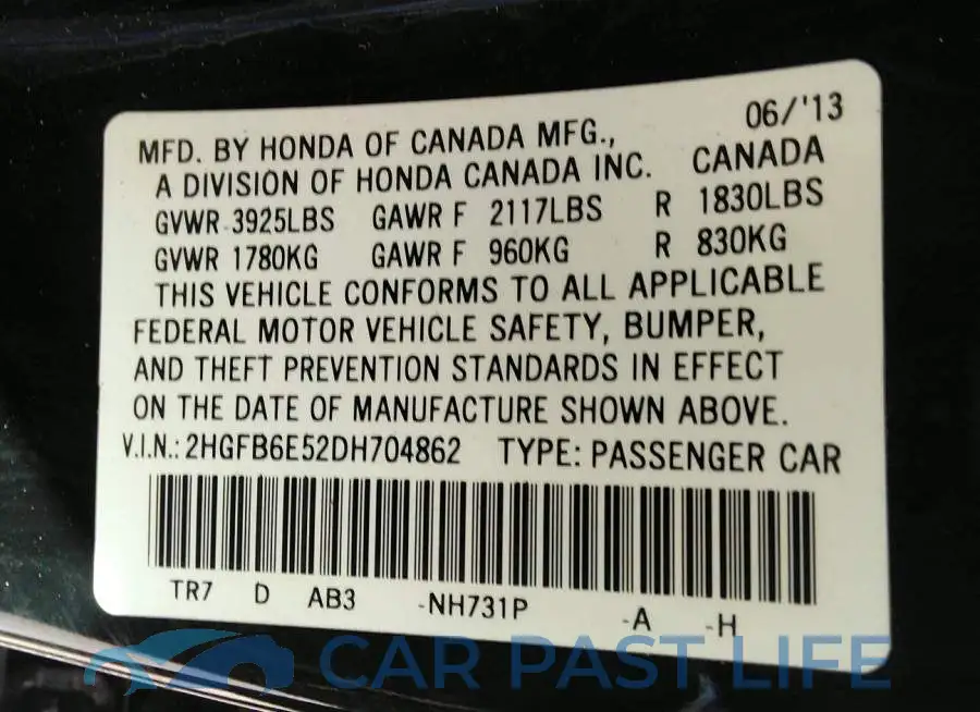 2HGFB6E52DH704862# 9