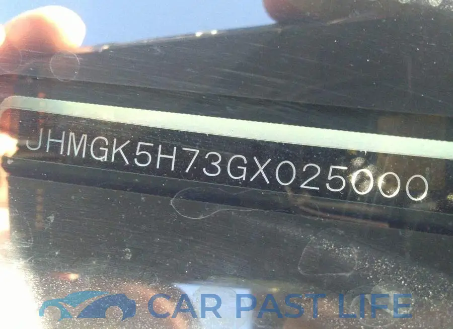 JHMGK5H73GX025000# 9
