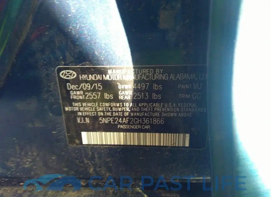5NPE24AF2GH361866# 9