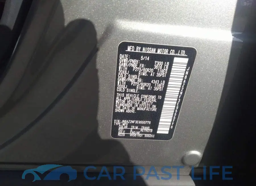 JN8AZ2NF3E9555776# 9