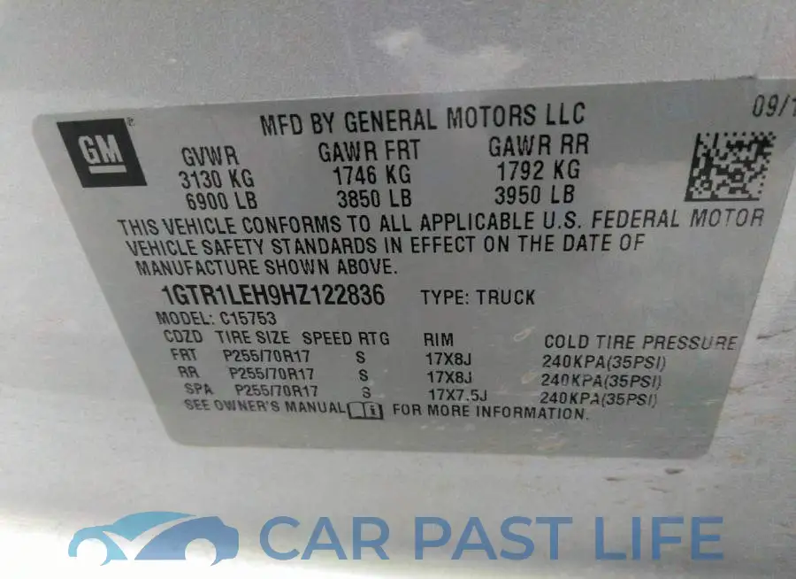 1GTR1LEH9HZ122836# 9