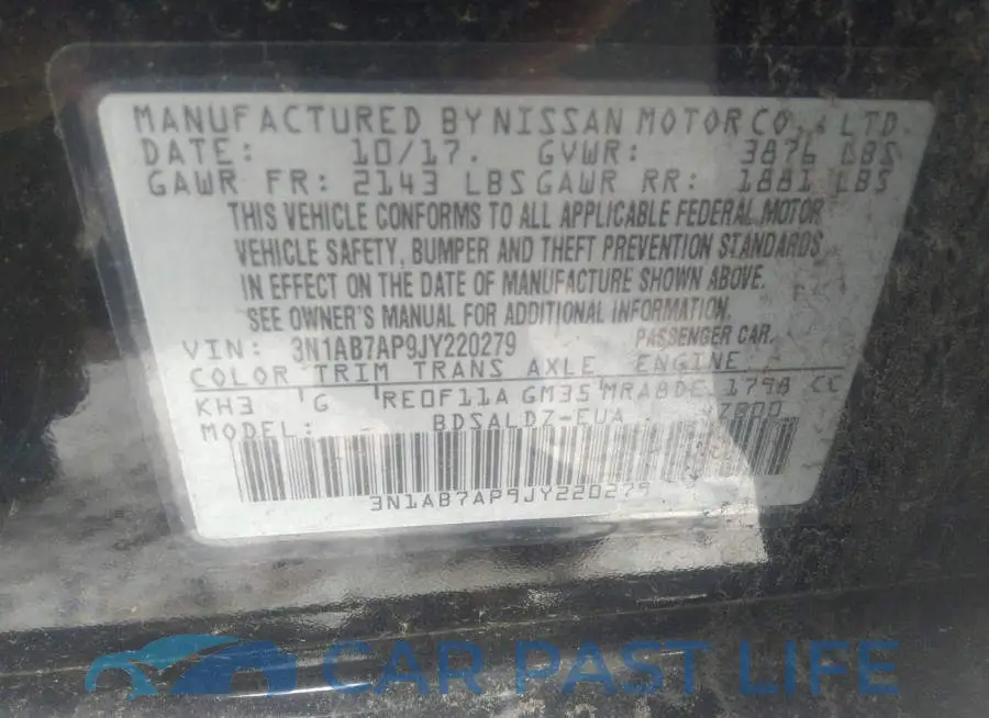 3N1AB7AP9JY220279# 9