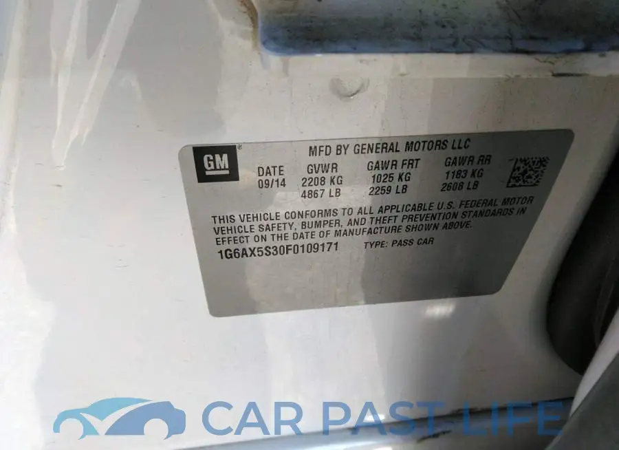 1G6AX5S30F0109171# 9