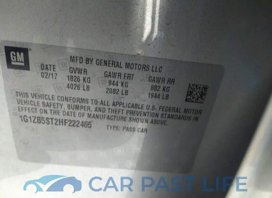 1G1ZB5ST2HF222465# 9