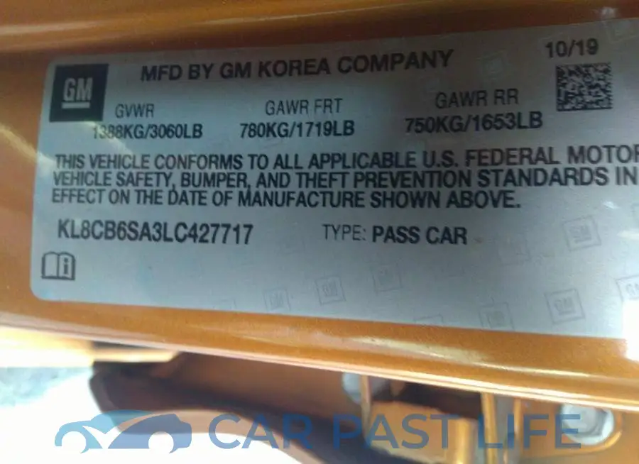 KL8CB6SA3LC427717# 9