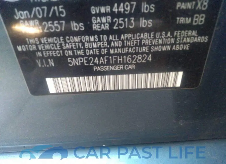 5NPE24AF1FH162824# 9