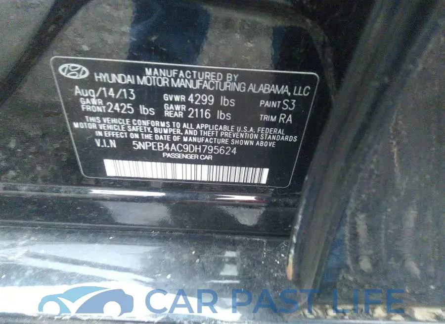 5NPEB4AC9DH795624# 9