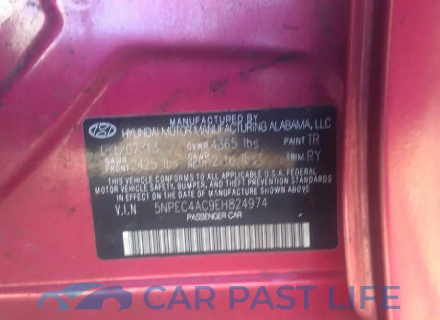 5NPEC4AC9EH824974# 9