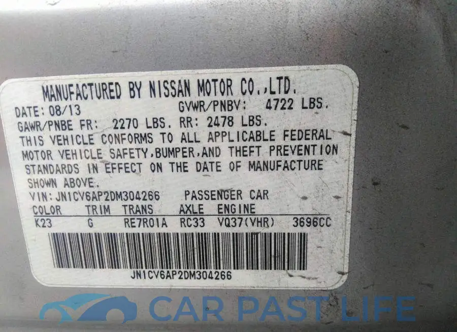 JN1CV6AP2DM304266# 9