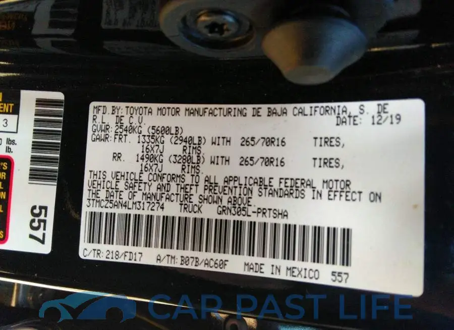 3TMCZ5AN4LM317274# 9