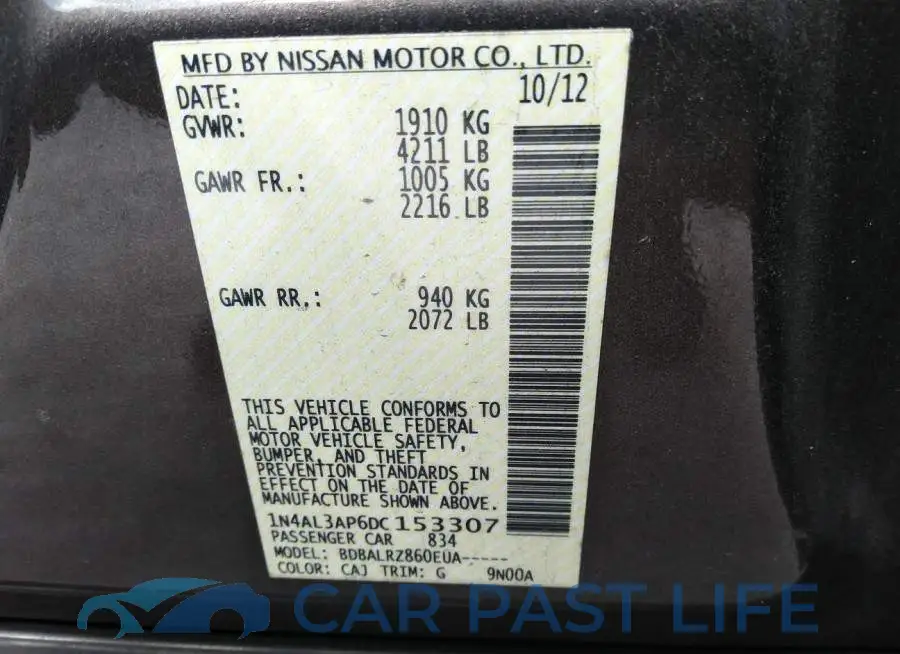 1N4AL3AP6DC153307# 9