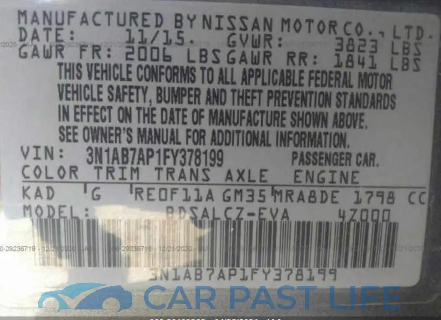 3N1AB7AP1FY378199# 9