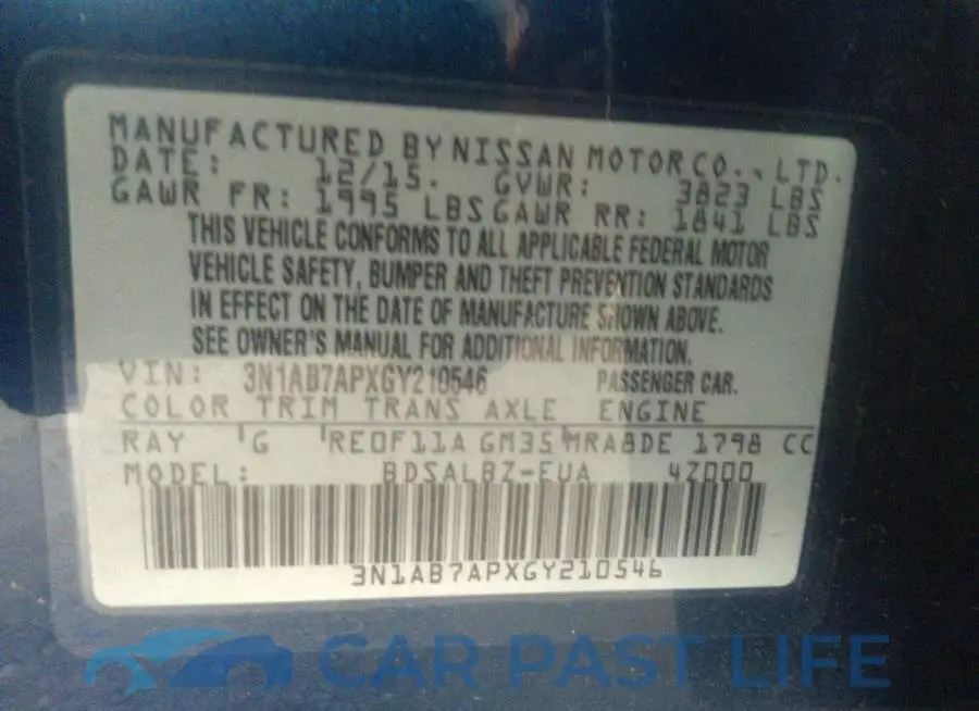 3N1AB7APXGY210546# 9