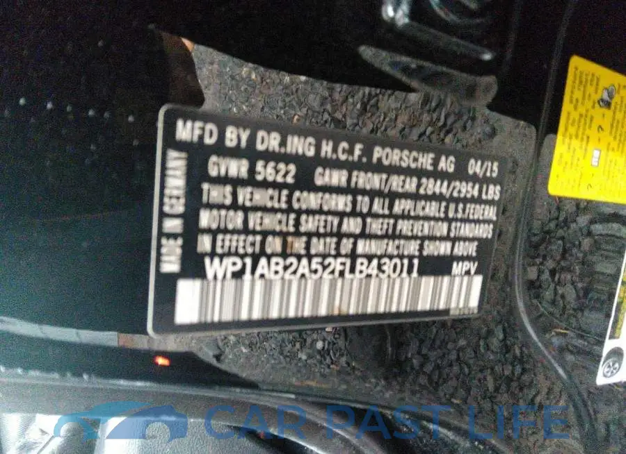 WP1AB2A52FLB43011# 9