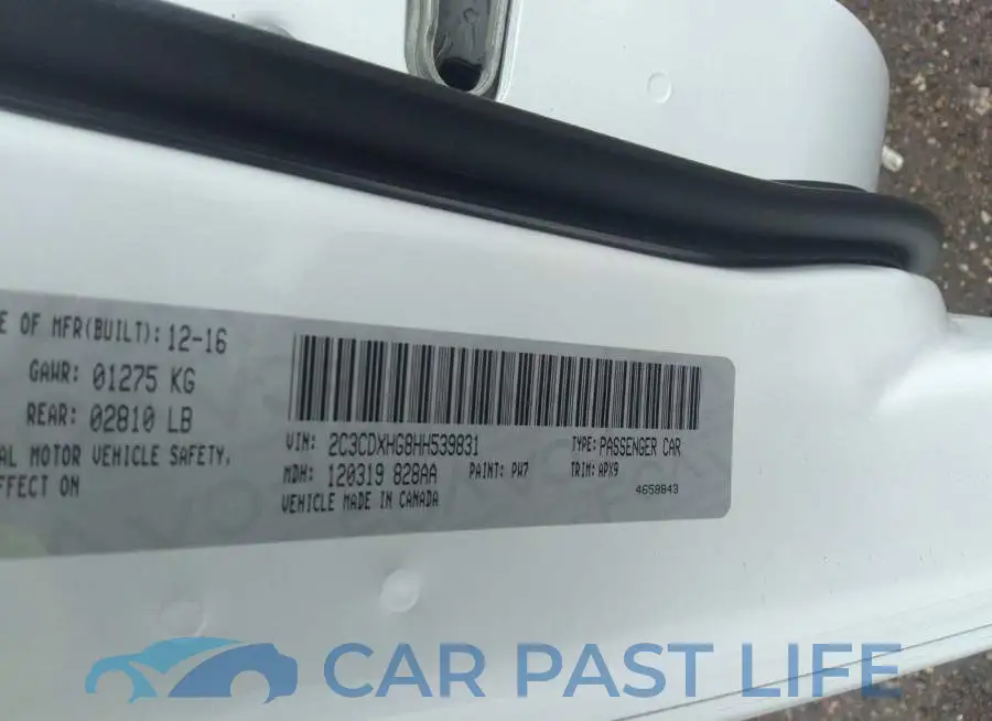 2C3CDXHG8HH539831# 9