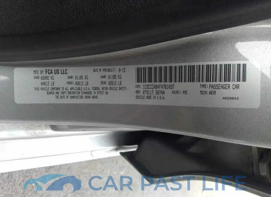 1C3CCCAB4FN761037# 9