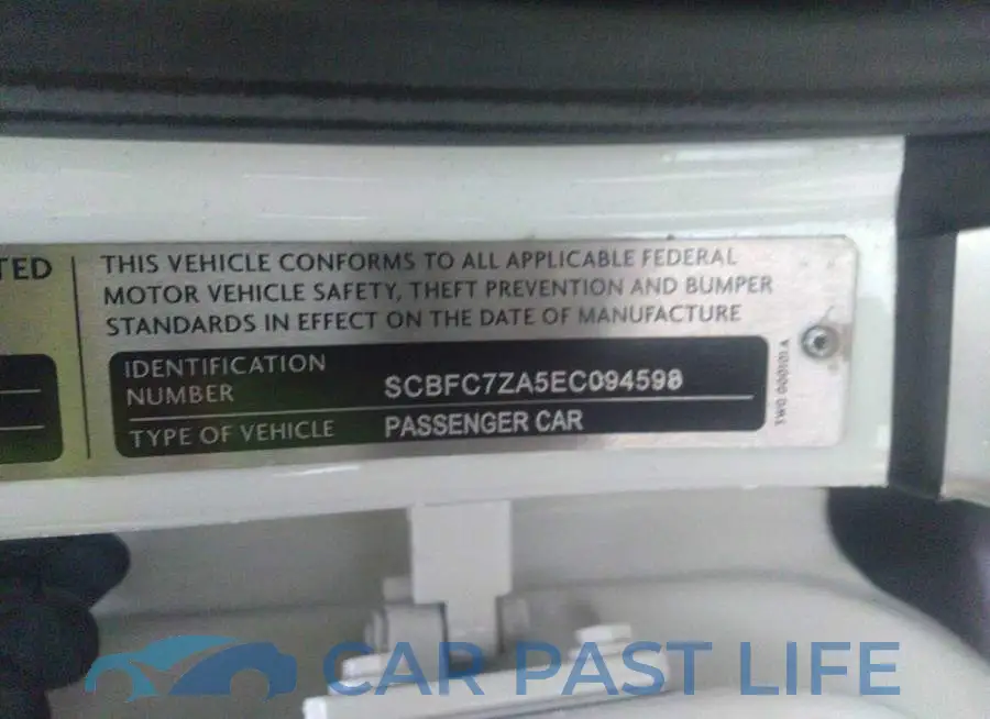 SCBFC7ZA5EC094598# 9