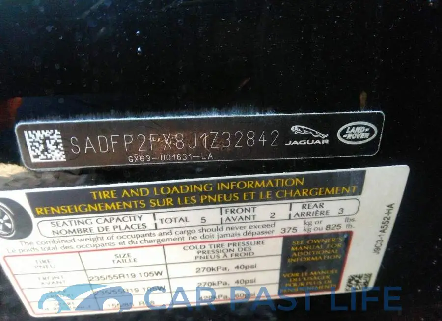 SADFP2FX8J1Z32842# 9