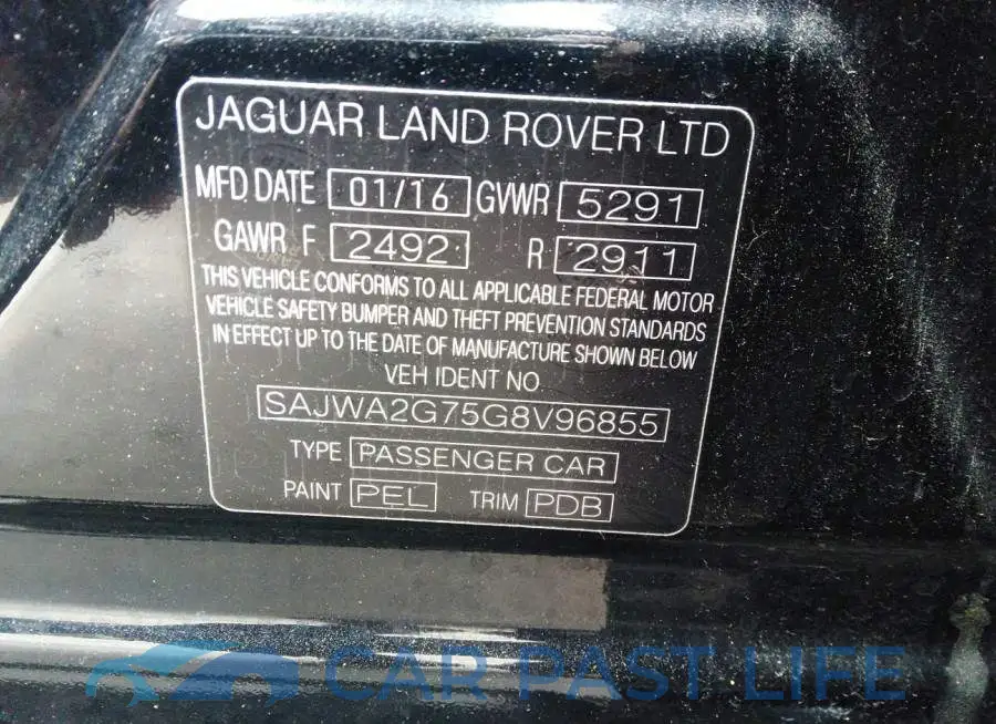 SAJWA2G75G8V96855# 9