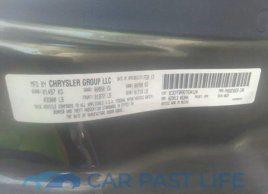 3C3CFFBR9DT634124# 5