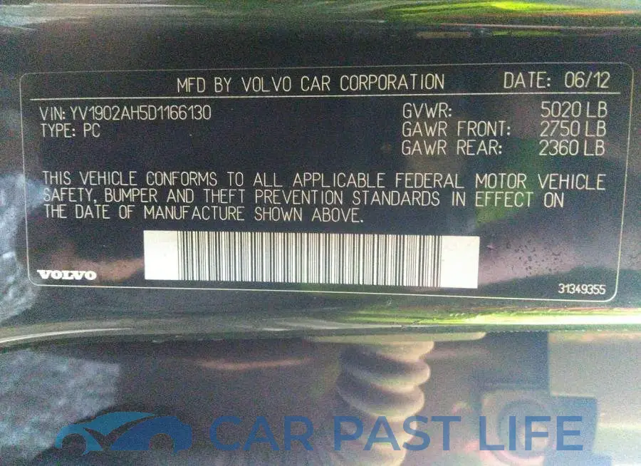 YV1902AH5D1166130# 9