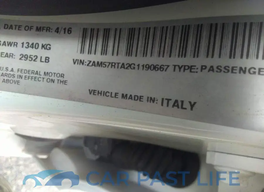 ZAM57RTA2G1190667# 9