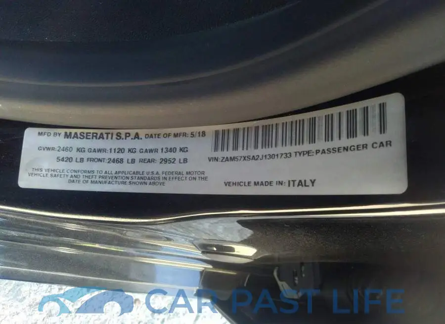 ZAM57XSA2J1301733# 9