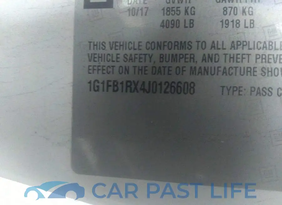 1G1FB1RX4J0126608# 9