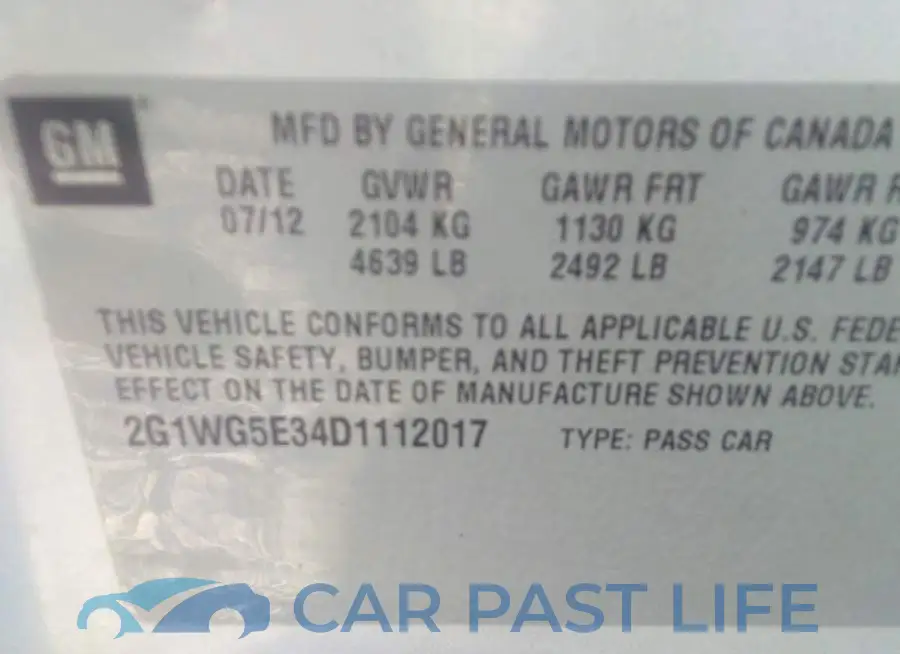 2G1WG5E34D1112017# 9