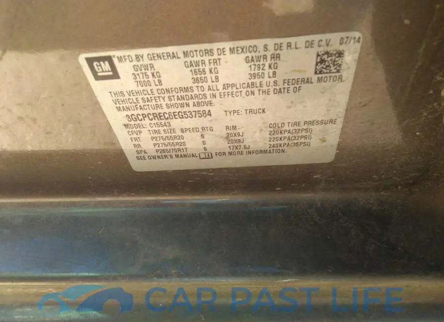 3GCPCREC6EG537584# 9