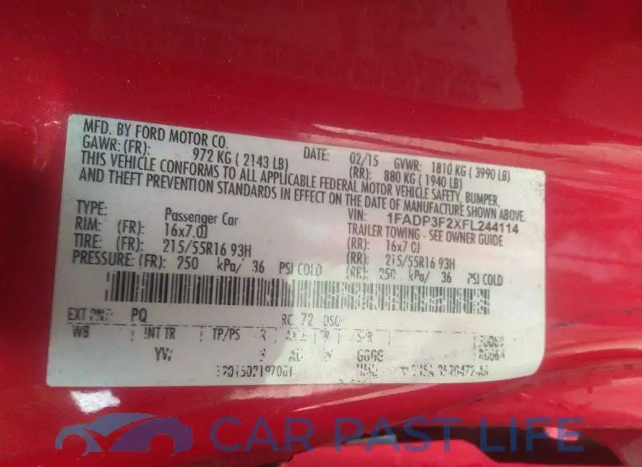 1FADP3F2XFL244114# 9
