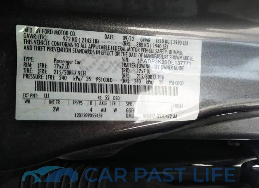 1FADP3K20DL137771# 9