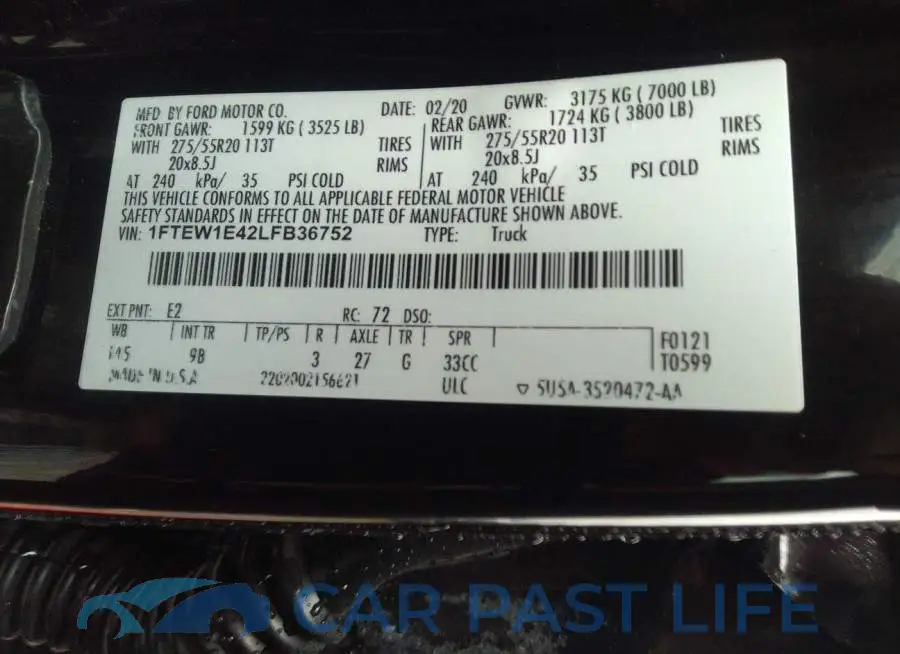 1FTEW1E42LFB36752# 9