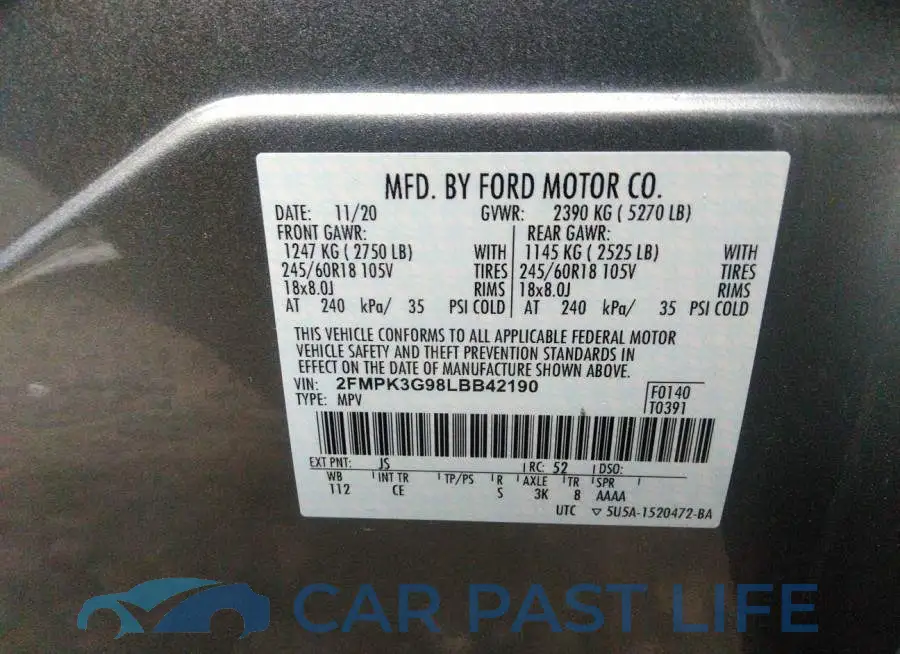 2FMPK3G98LBB42190# 9