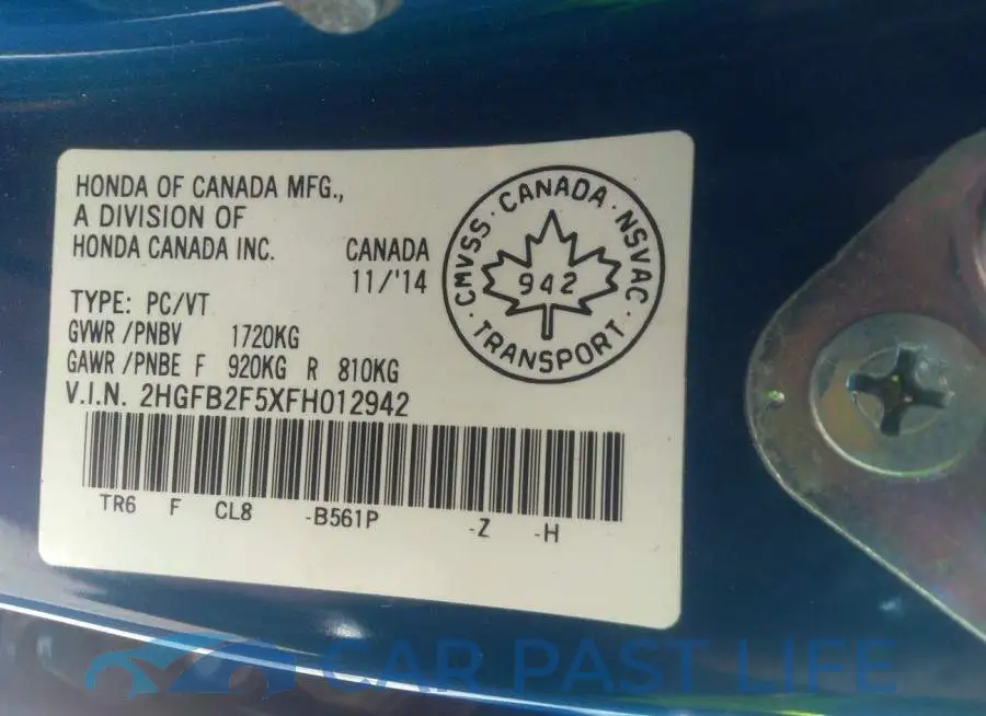 2HGFB2F5XFH012942# 9