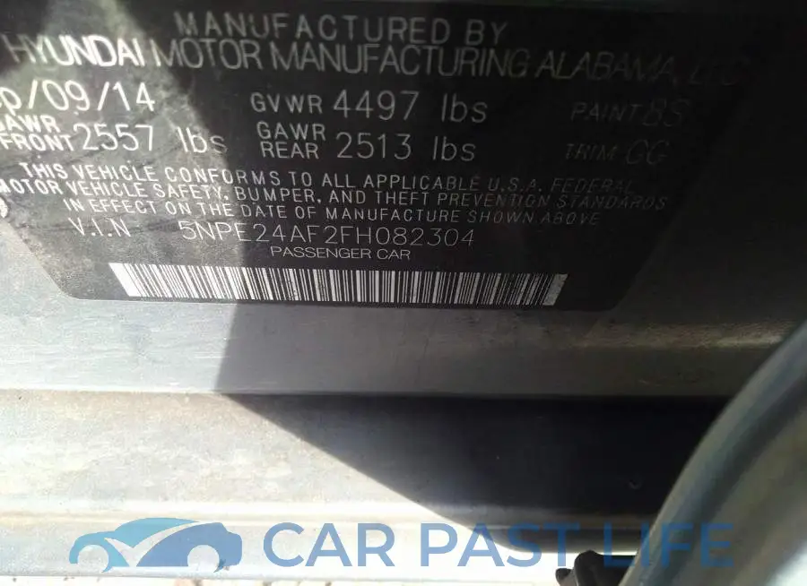 5NPE24AF2FH082304# 8