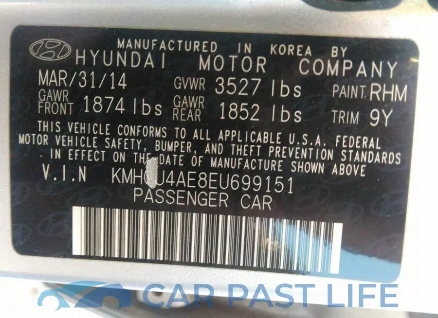 KMHCU4AE8EU699151# 9