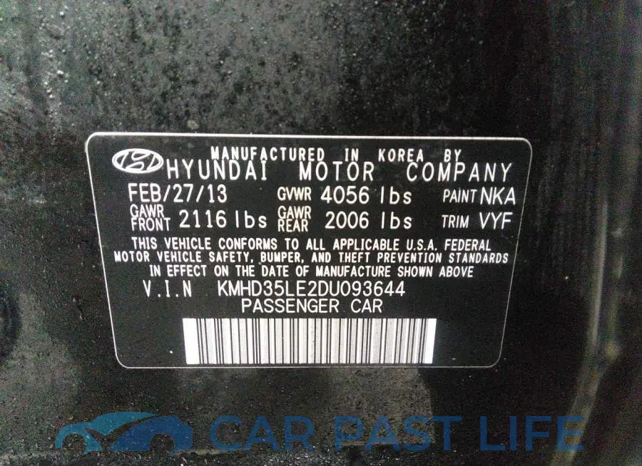 KMHD35LE2DU093644# 9