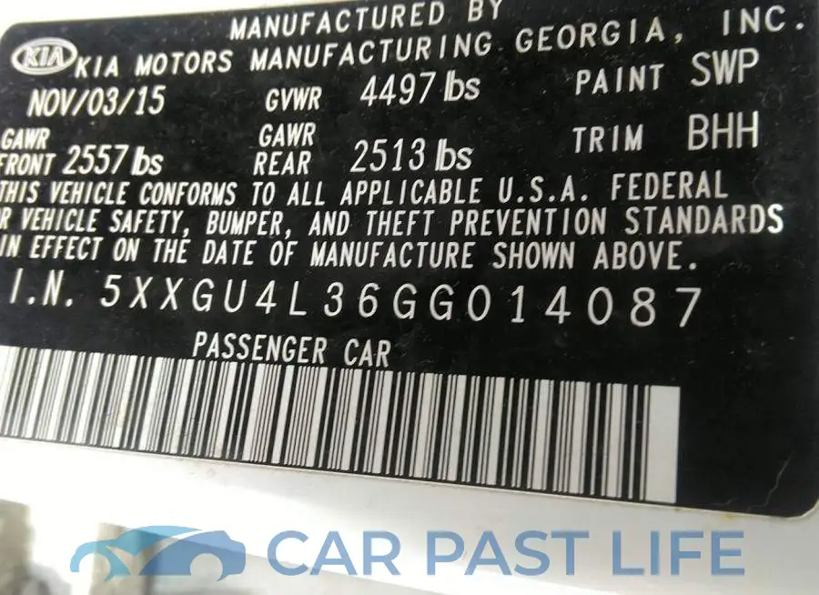 5XXGU4L36GG014087# 9