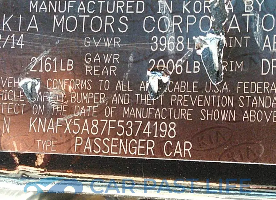 KNAFX5A87F5374198# 9