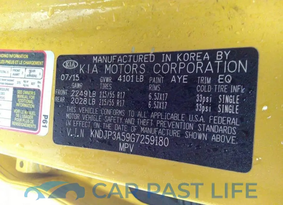 KNDJP3A59G7259180# 9