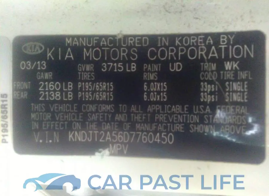KNDJT2A56D7760450# 9