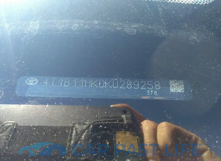 4T1B11HK0KU289258# 9