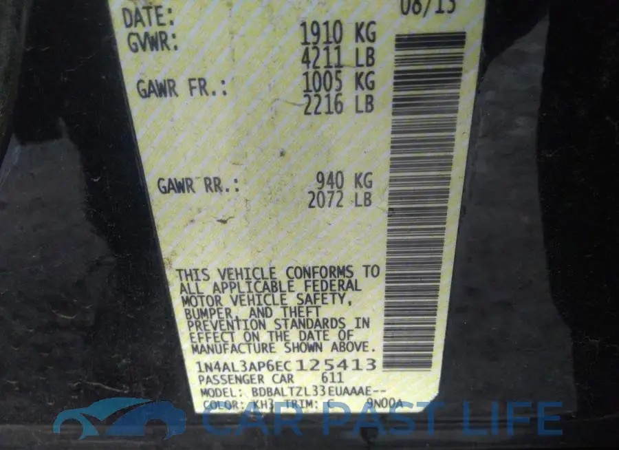 1N4AL3AP6EC125413# 9