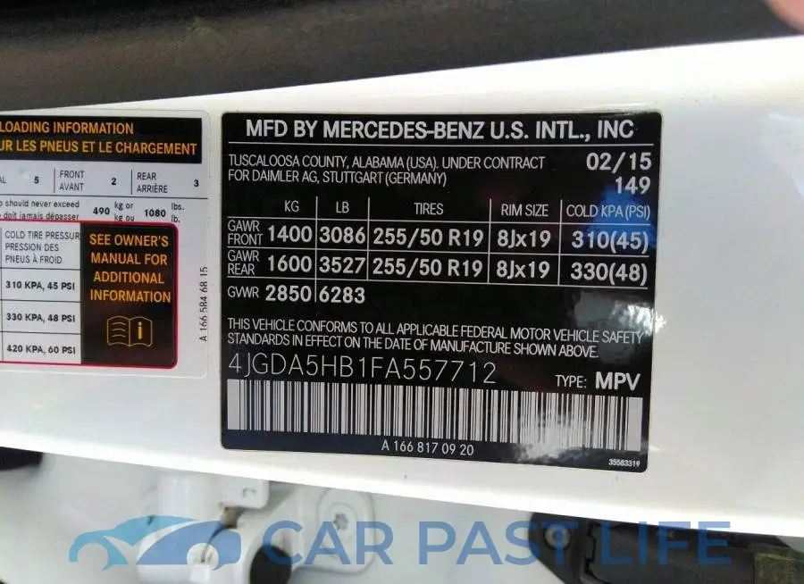 4JGDA5HB1FA557712# 9