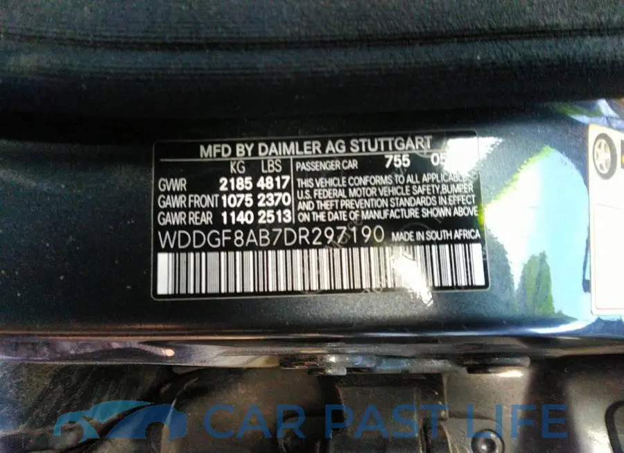 WDDGF8AB7DR297190# 9