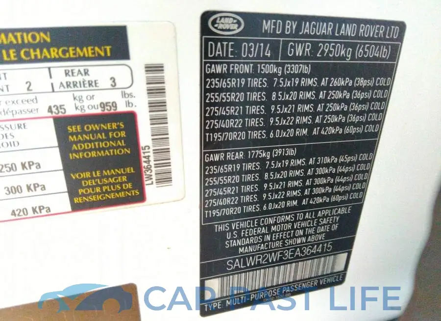 SALWR2WF3EA364415# 9